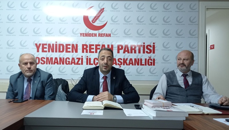 Yeniden Refah Partisi Osmangazi’de pankart şoku!