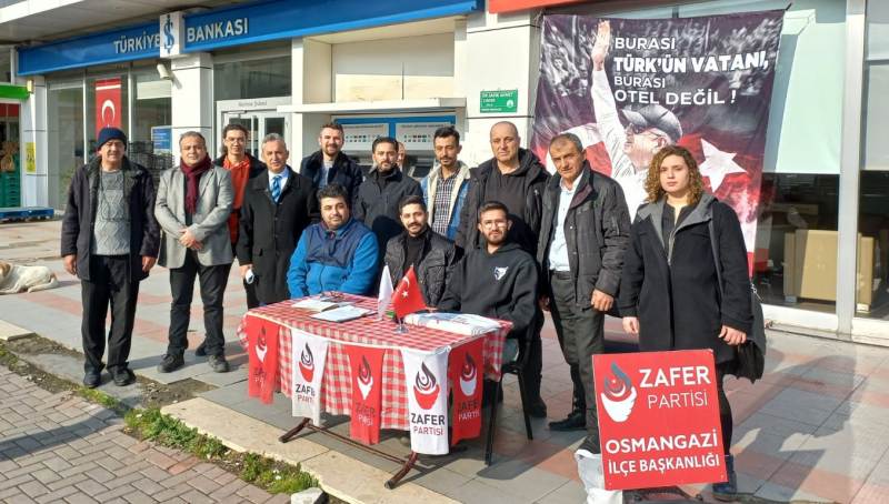 Zafer Partisi Osmangazi İlçe Teşkilatı üyeleri, vatandaşın sesi oluyor