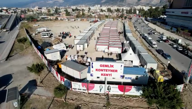 Gemlik Konteyner kenti havadan görüntülendi
