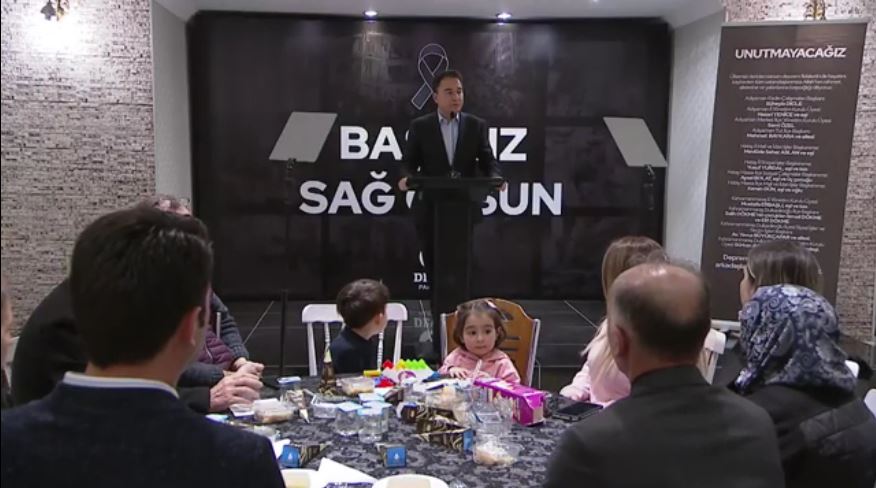 DEVA Partisi’nden hayatını kaybedenleri anma programı