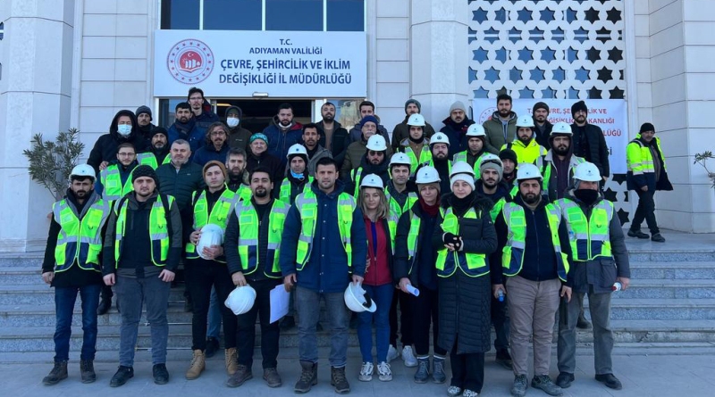 İMO Bursa Şubesi üyeleri hasar tespiti için Adıyaman’da…