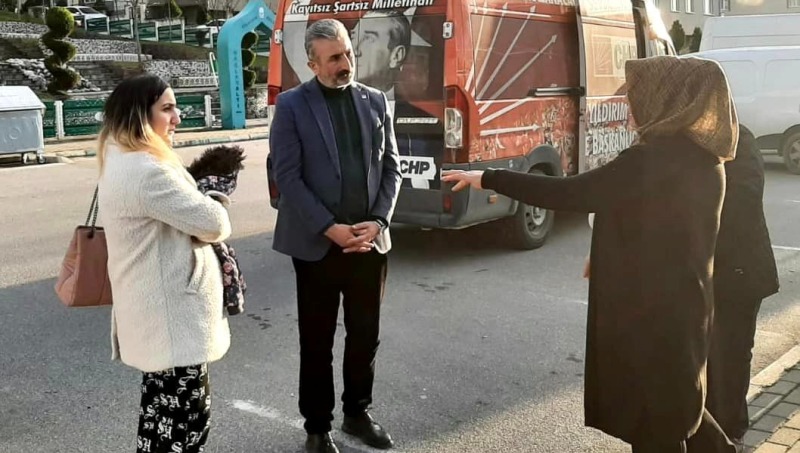 CHP Yıldırım İlçe yönetiminden depremzedelere destek