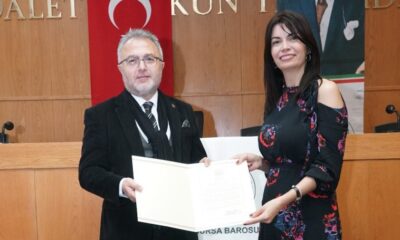 Av. Tozbey, Bursa Barosu Güçlü Kadın Başarı Ödülü’nün sahibi oldu