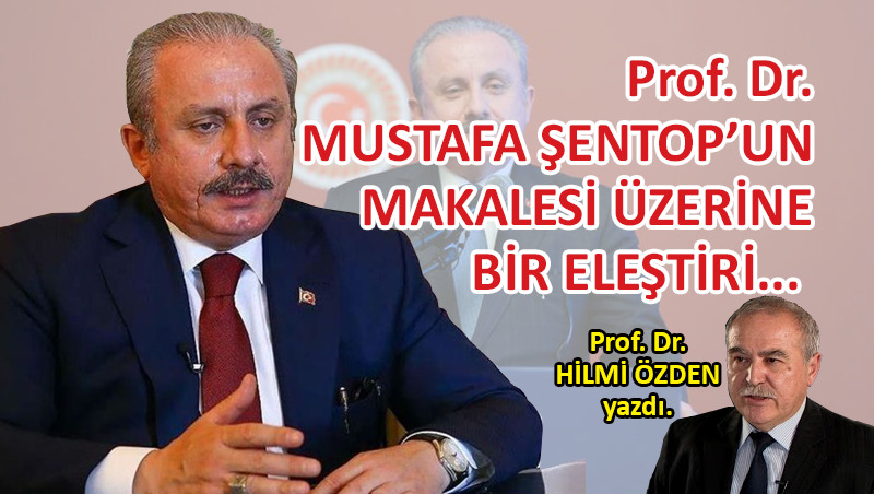 Prof. Dr. Mustafa Şentop’un Makalesi Üzerine Bir Eleştiri