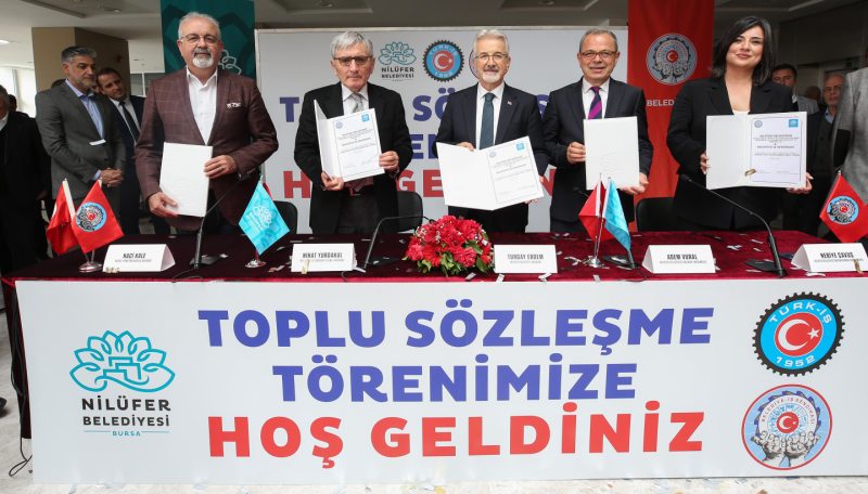 Nilüfer Belediyesi’nde toplu sözleşme heyecanı yaşandı
