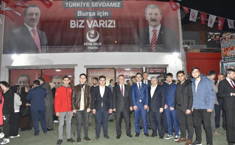BBP’den Bursa’da görkemli seçim bürosu açılışı…