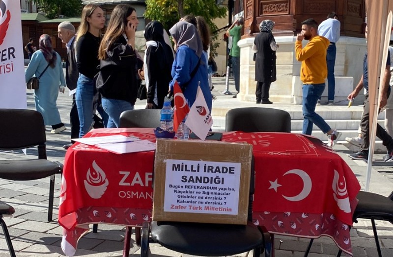 Zafer Partisi Bursa, ‘Milli İrade Sandığı’ Çadırı kurdu