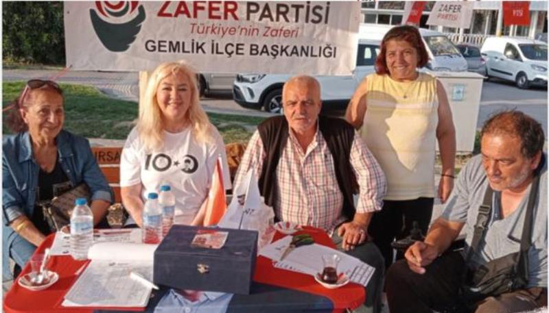 Zafer Partisi Gemlik İlçe’den ‘Milli İrade Standı’