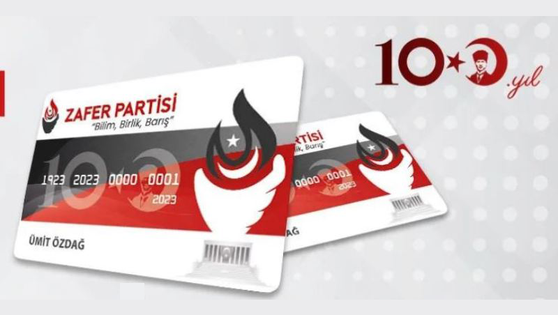 Zafer Partisi’nden Cumhuriyetin 100. yılına özel ‘Zafer Kart’