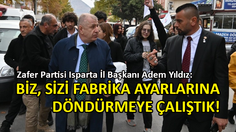Zafer Partili Adem Yıldız, Özgür Özel’i topa tuttu!