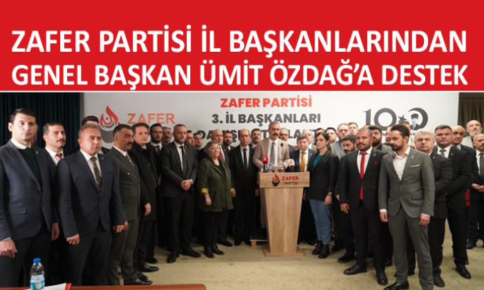 Zafer Partisi il başkanlarından ‘Ümit Özdağ’ bildirisi