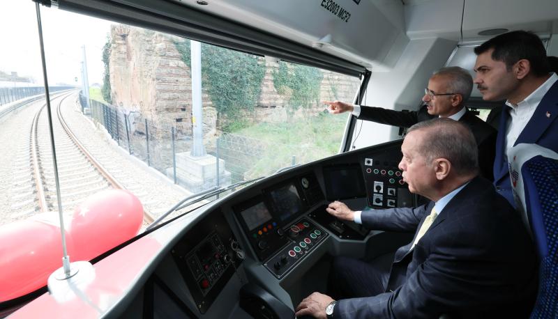 Erdoğan ‘Sirkeci-Kazlıçeşme Raylı Sistem Hattı’nı hizmete açtı
