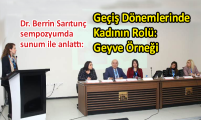 Dr. Sarıtunç, ‘Geyve’nin somut olmayan kültürel mirası’nı anlattı