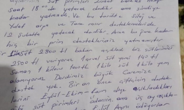 Süleyman Girgin çiftçinin mektubunu Meclis’te okudu