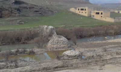 Siirt’teki kuraklık eski köprünün kalıntılarını gün yüzüne çıktı