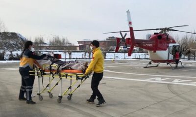 Bursa’da helikopter ambulans 78 yaşındaki hasta için havalandı