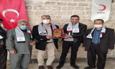 Türk Kızılayı Kilis Şubesi’ne Filistinlilerden ziyaret