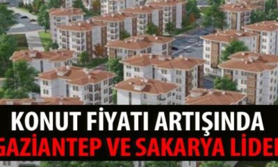 Konut fiyatı artışında Gaziantep ve Sakarya lider